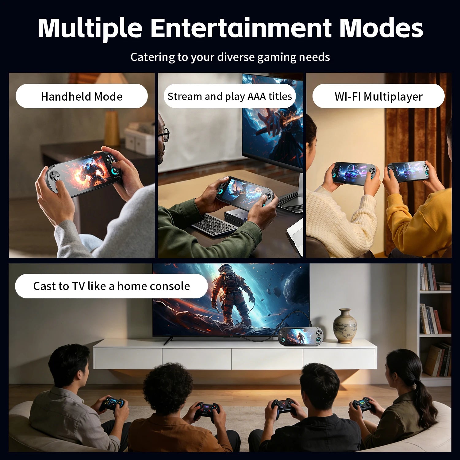 Anbernic RG VITA / RG VITA Pro Handheld Game Console IPS Touchscreen 5000mAh Video Gaming Player Supports AI Streaming RixelHK