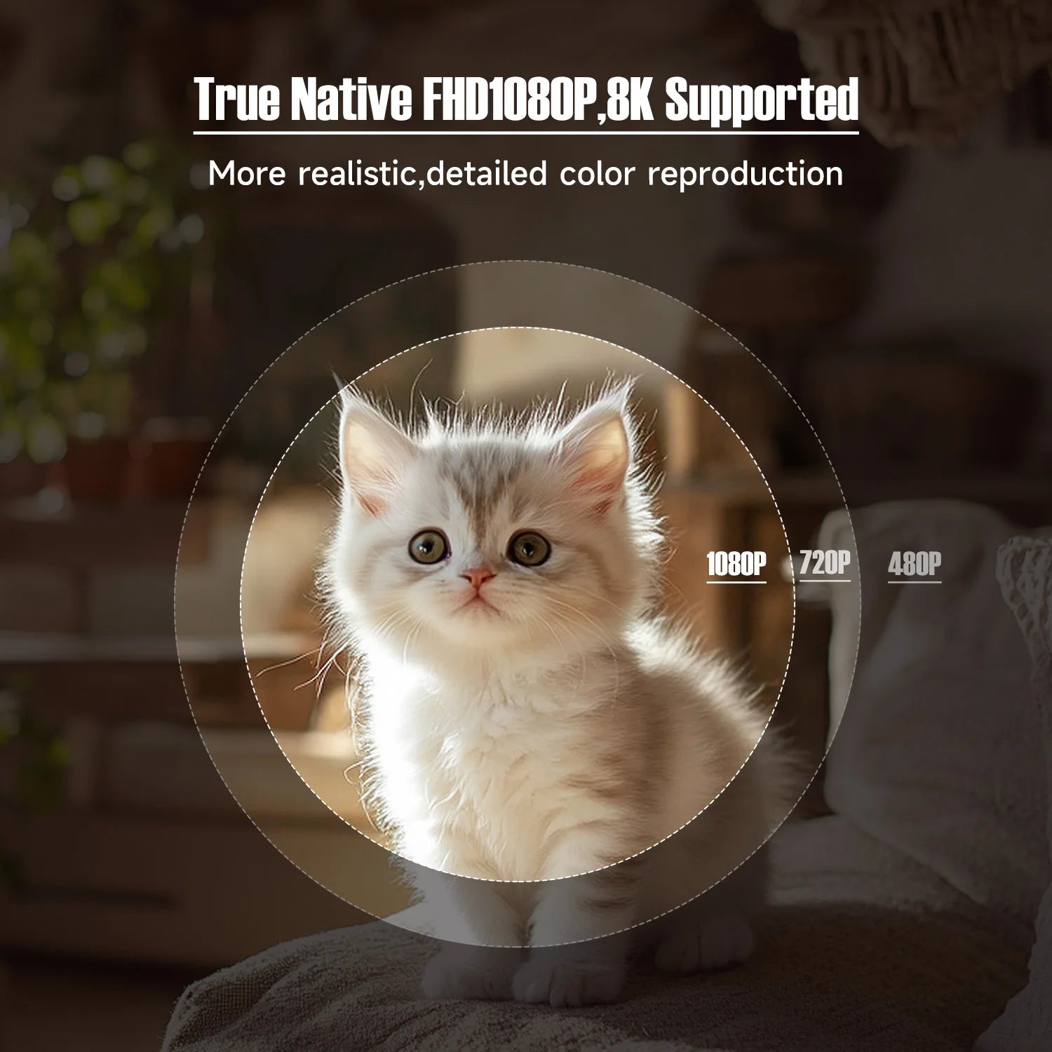 Magcubic 650ANSI L018 8K Projector Native 1080P Home Cinema Auto Focus Keystone Android 14 WiFi6 Portable Projector for Outdoor