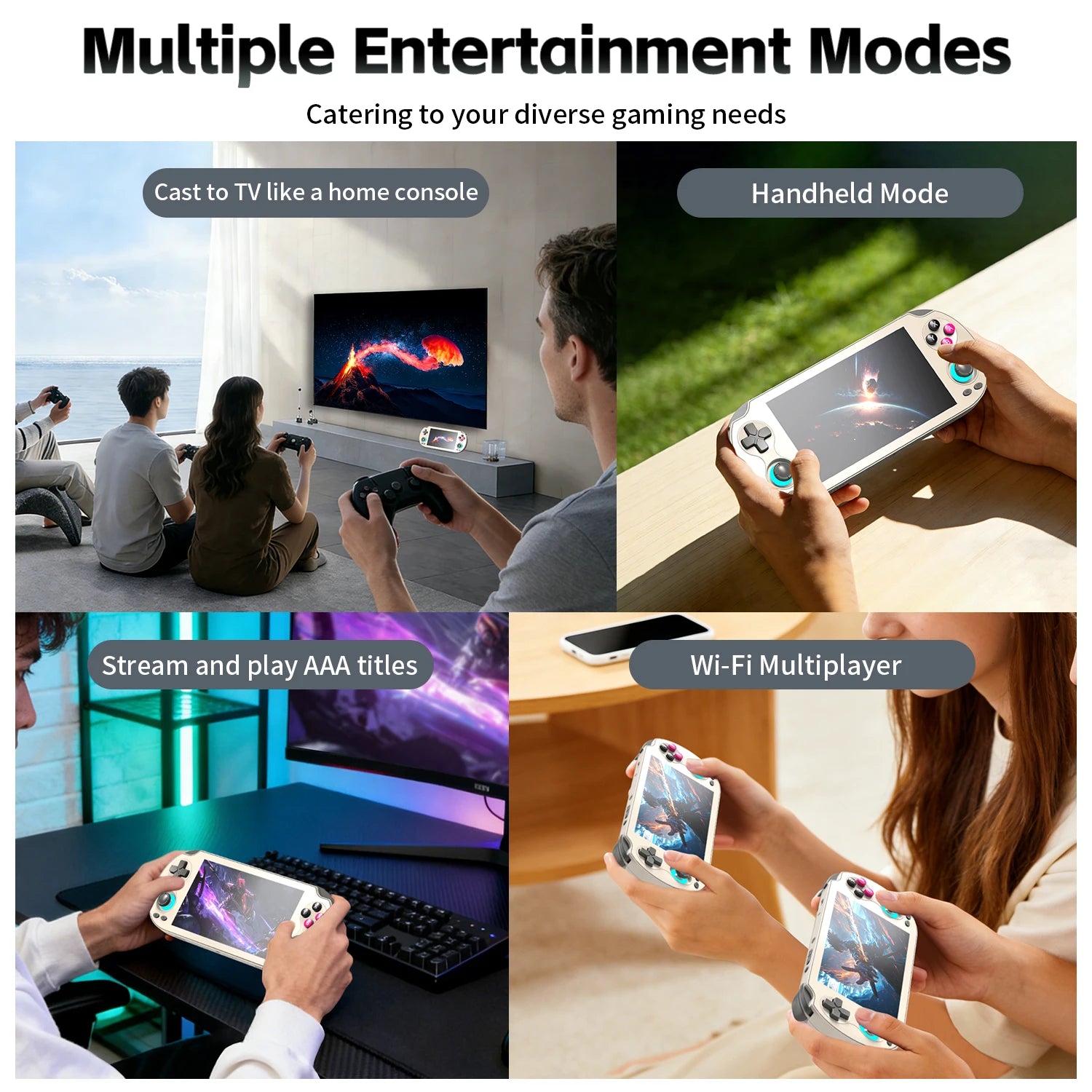 Anbernic RG VITA / RG VITA Pro Handheld Game Console IPS Touchscreen 5000mAh Video Gaming Player Supports AI Streaming RixelHK