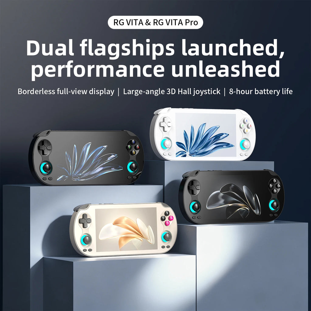 Anbernic RG VITA / RG VITA Pro Handheld Game Console IPS Touchscreen 5000mAh Video Gaming Player Supports AI Streaming RixelHK