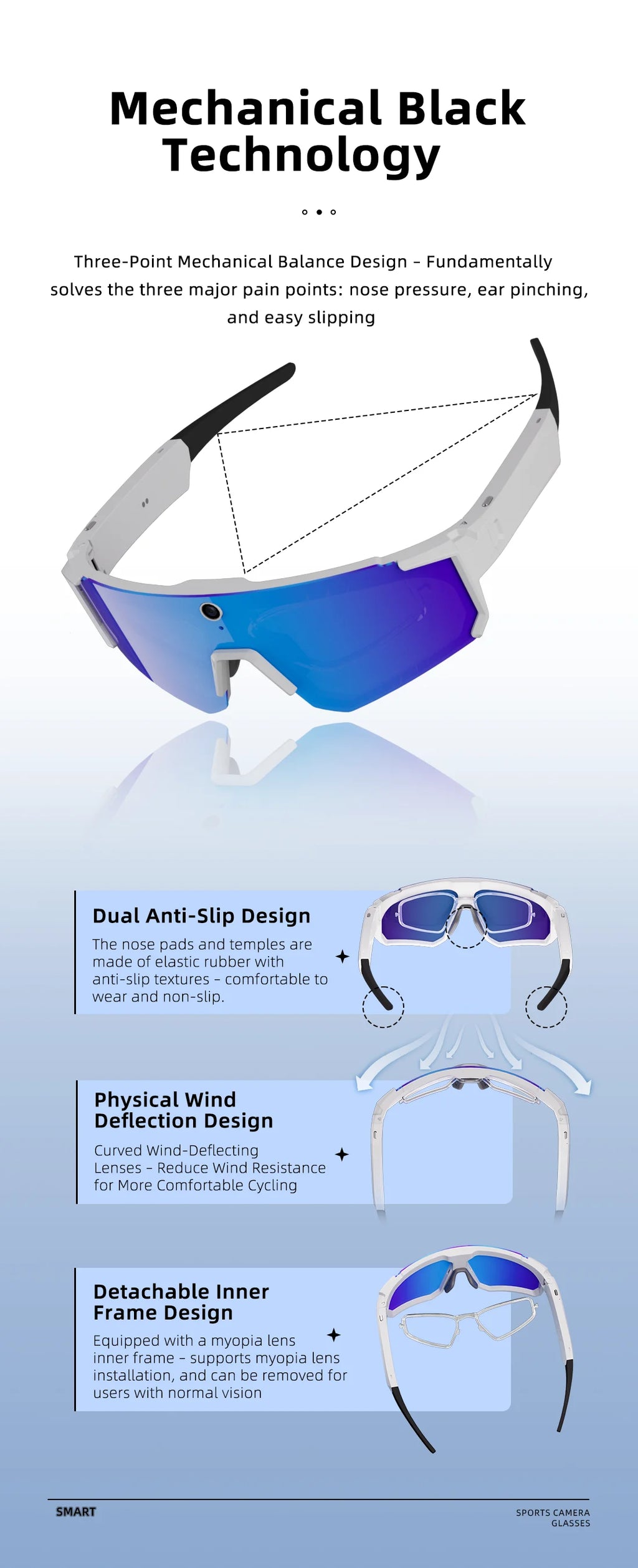4K Polarized Sunglasses AI Smart HD 800W Camera Bluetooth Call Translation For Men Cycling Anti Glare Driving UV400 IP54 Goggles