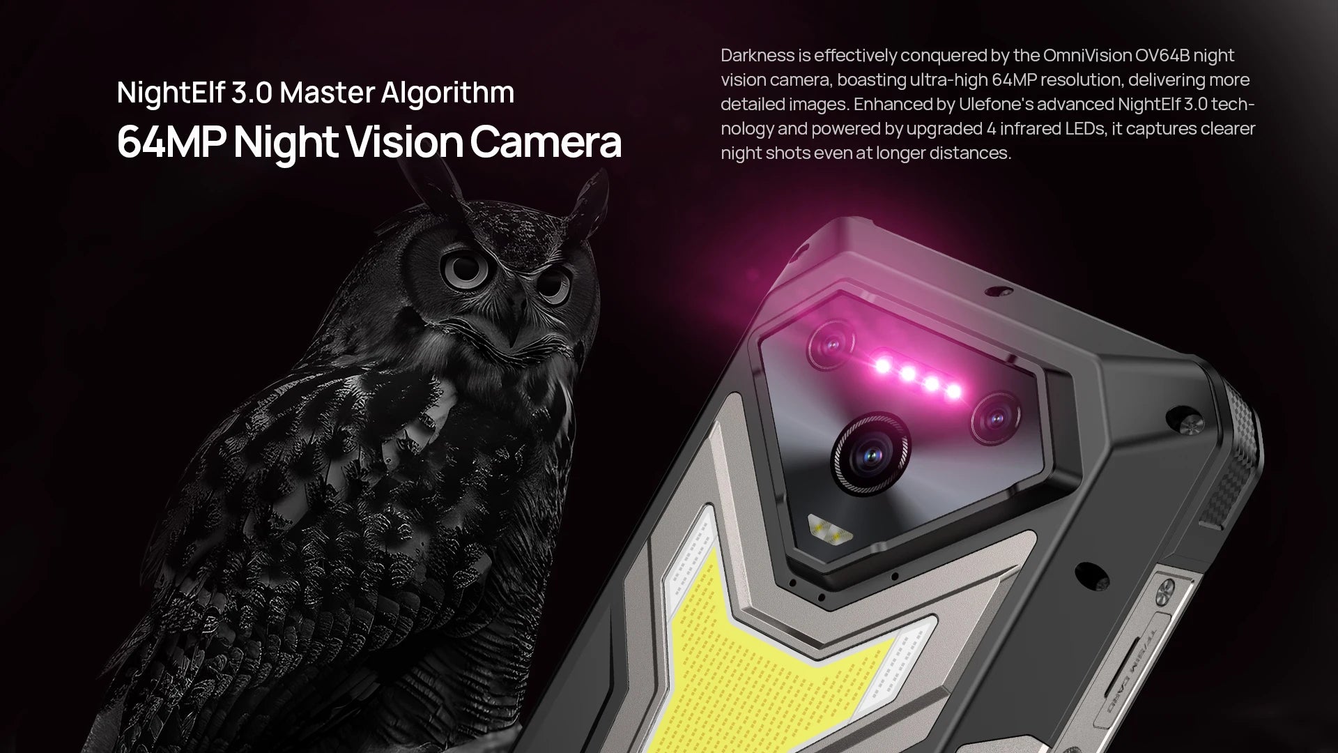 Ulefone Armor 34 Pro+ 5G Rugged Smartphone 16GB+512GB 25500mAh Built-in Projector 64MP Night Vision 6.95'' 120Hz NFC Android 15