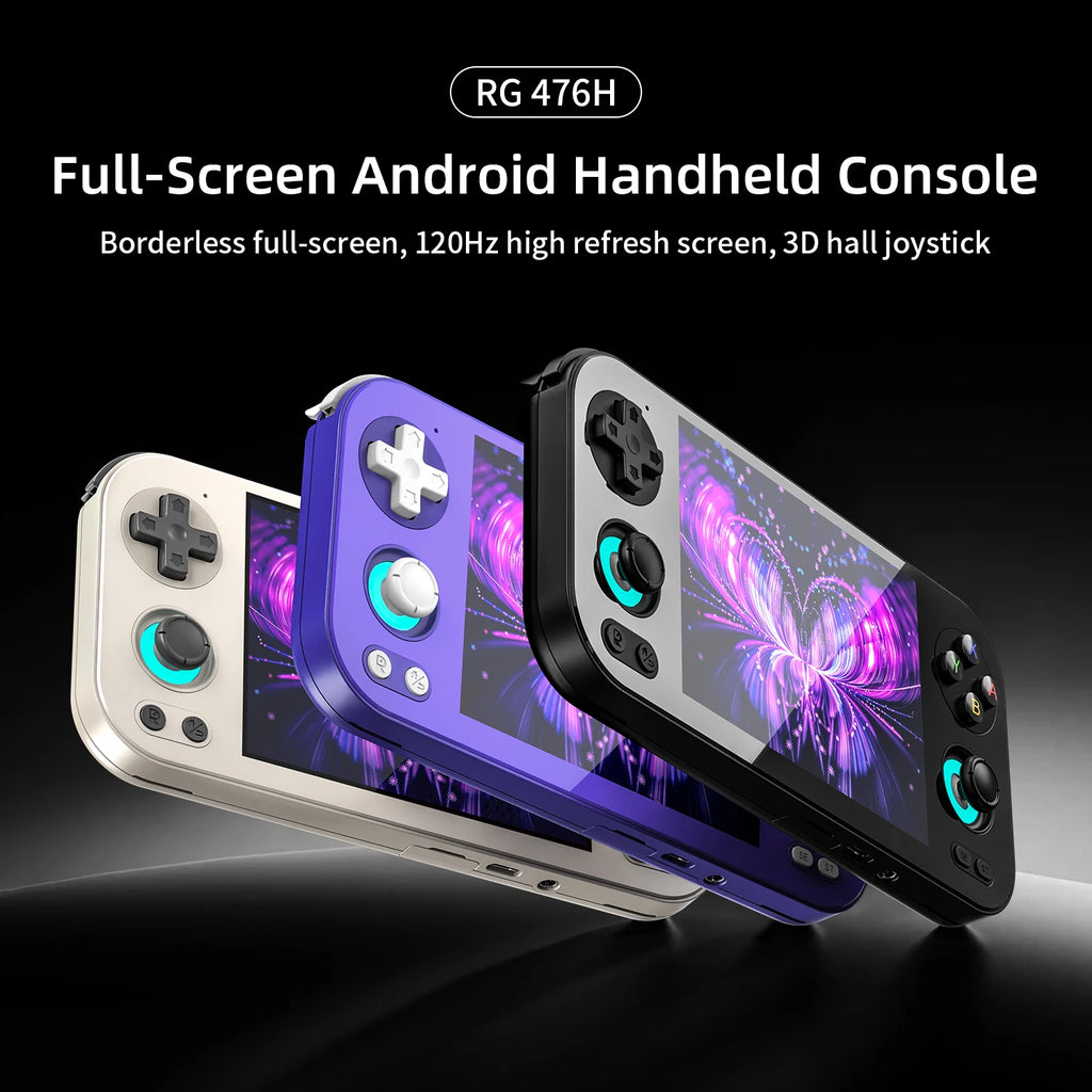 ANBERNIC RG 476H Retro Game Console 4.7-inch LTPS In-Cell Display Android 13 Unisoc T820 Handheld Video Player with Bluetooth