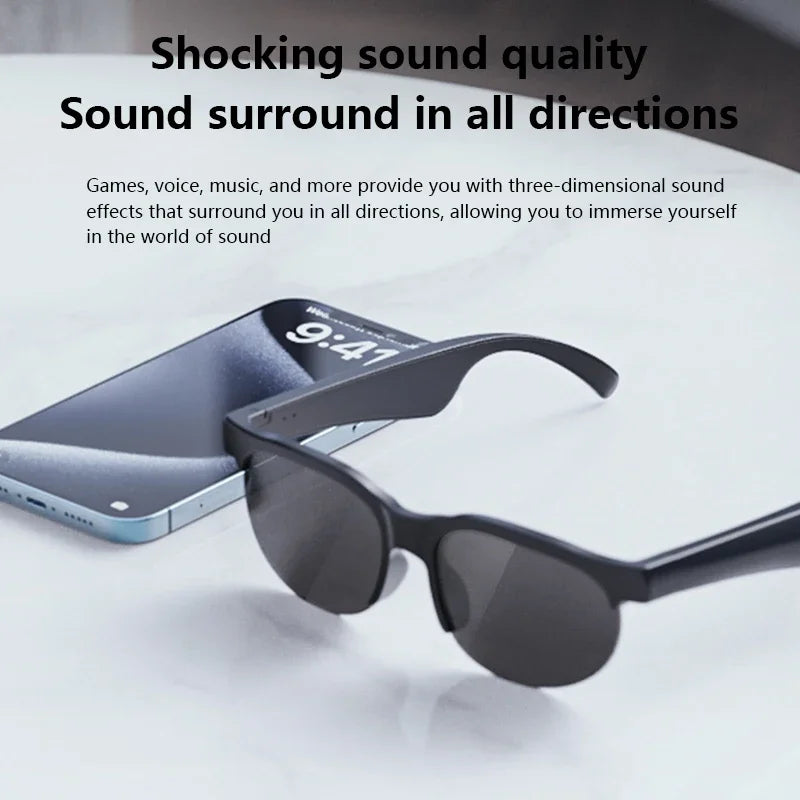 Lenovo 2026 New Smart Glasses Smart Sunglasses AI Translation Bluetooth Conversation Recording Listening To Music for Men Women