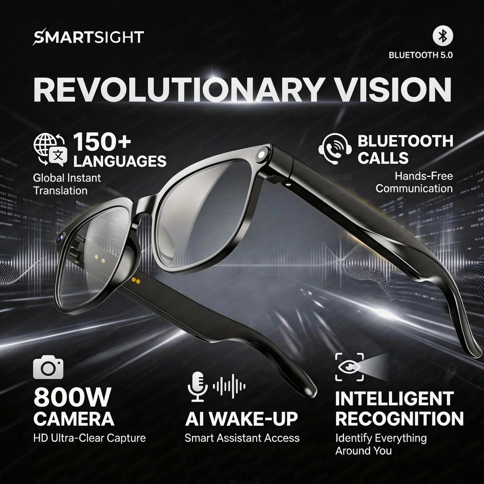 2026 New 8K HD AI Smart Glasses Men Chat GPT 800MP Camera Bluetooth Call AI Translation Voice Assistant Control Sunglasses Women