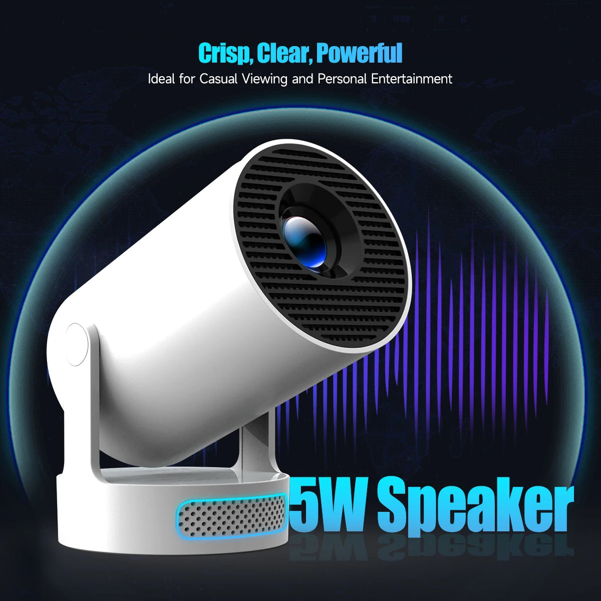 Magcubic HY300 Pro + Projector 8K 720P With 5W Speaker Android 14 8000 Lumens WiFi 6 BT5.4 Outdoor Video Home Theater Projector