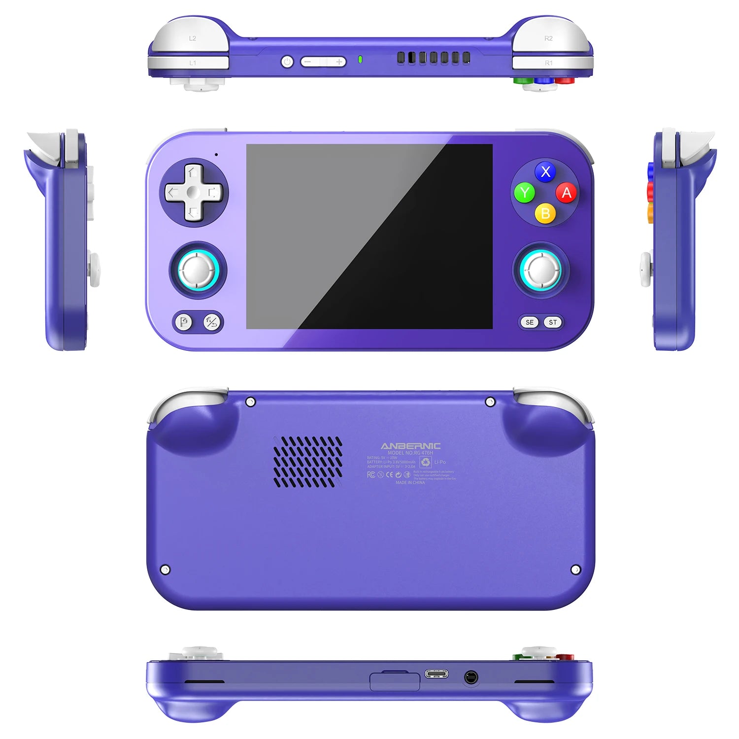 ANBERNIC RG 476H Retro Game Console 4.7-inch LTPS In-Cell Display Android 13 Unisoc T820 Handheld Video Player with Bluetooth
