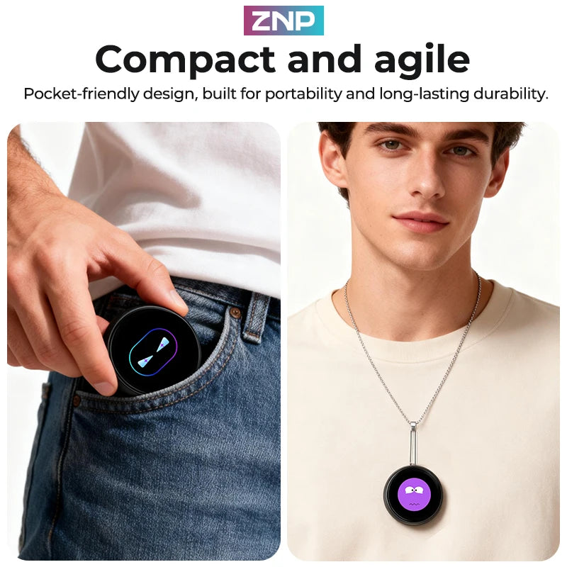 Ultra-thin AI Voice Translator ZNP Z01 Instant Professional Portable Magnetic Smart Voice Translation Display Touch Control