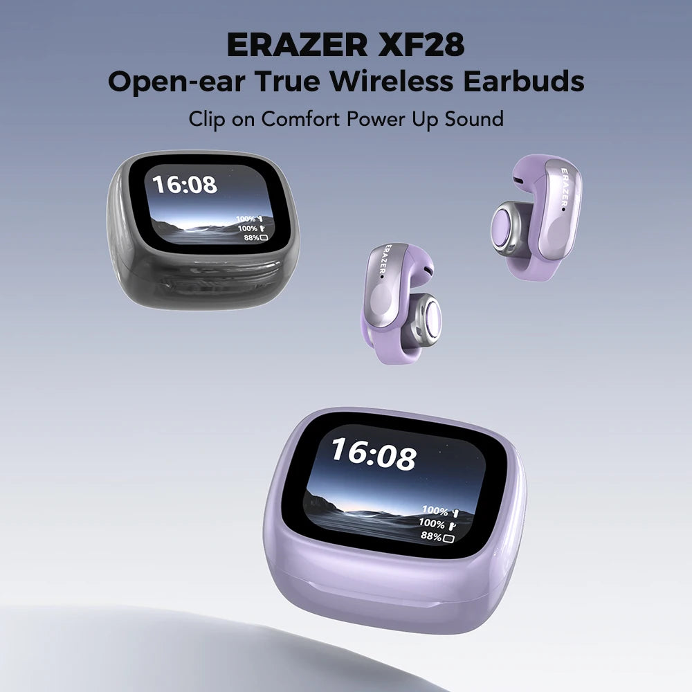 ERAZER XF28 Bluetooth V6.0 Translation Earphones Open-ear True Wireless EarbudsOffice Travel,ASMR Headset APP