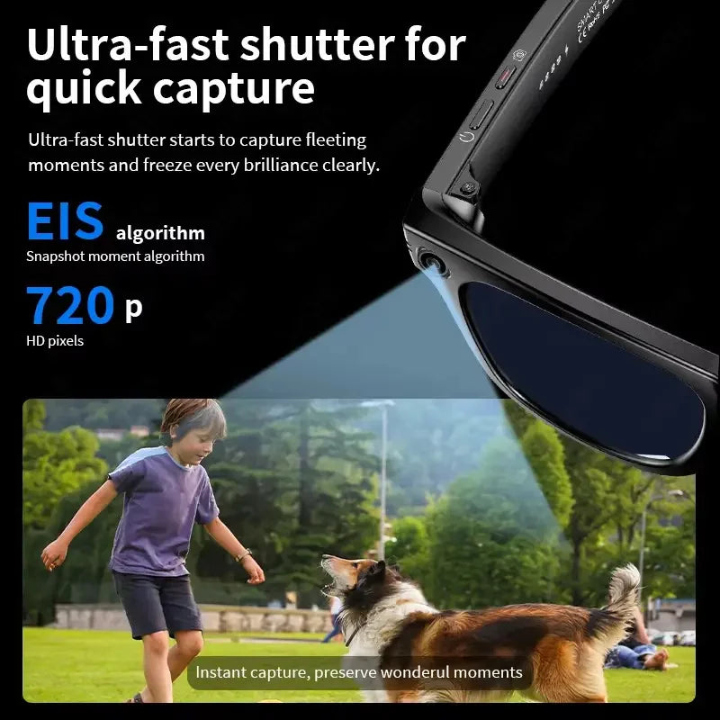2025 smart glasses bluetooth camera Recording Videos AI Photo Recognition Answer 100+ Languages Translation Music Play Men Women