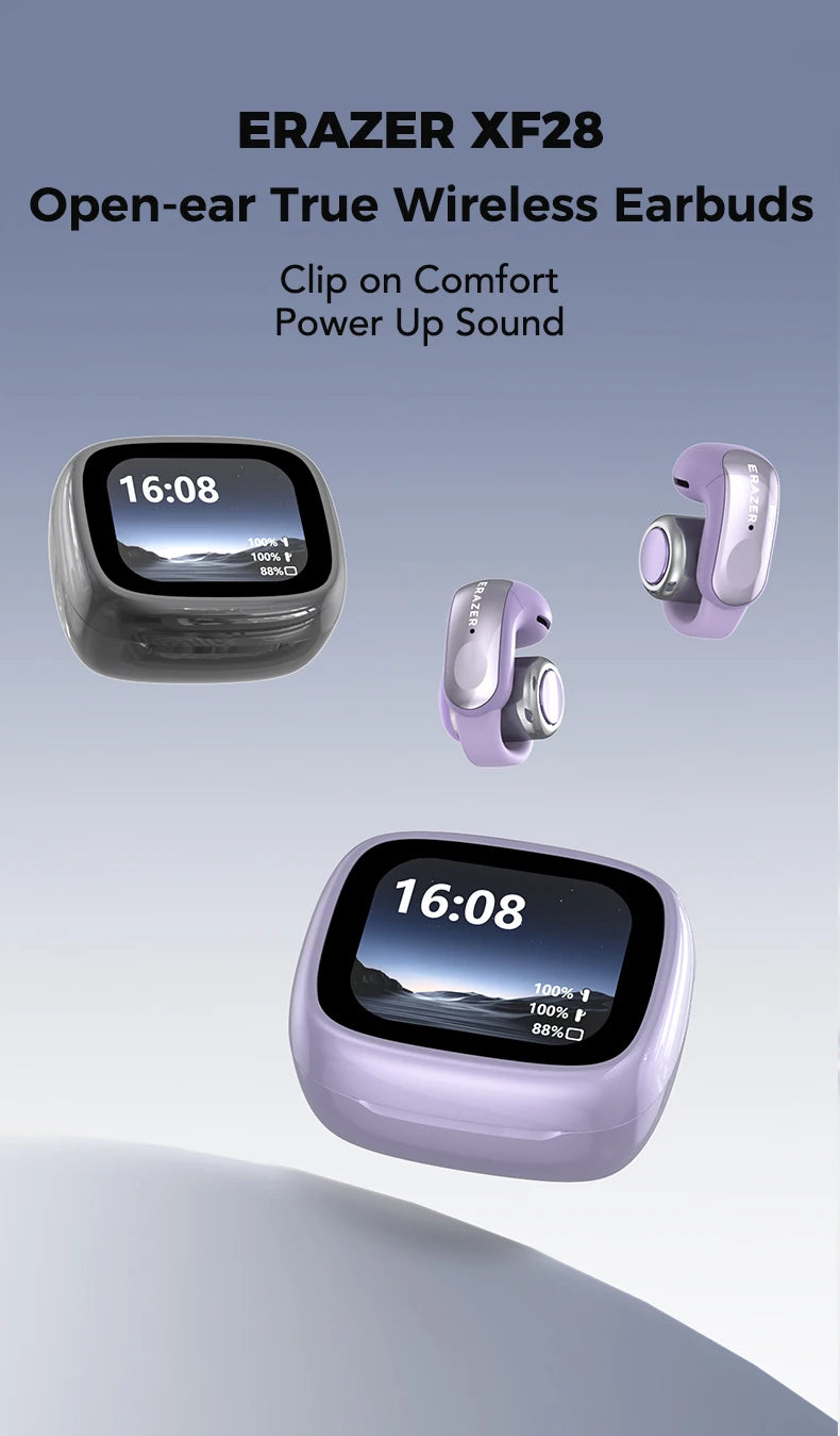 ERAZER XF28 Bluetooth V6.0 Translation Earphones Open-ear True Wireless EarbudsOffice Travel,ASMR Headset APP
