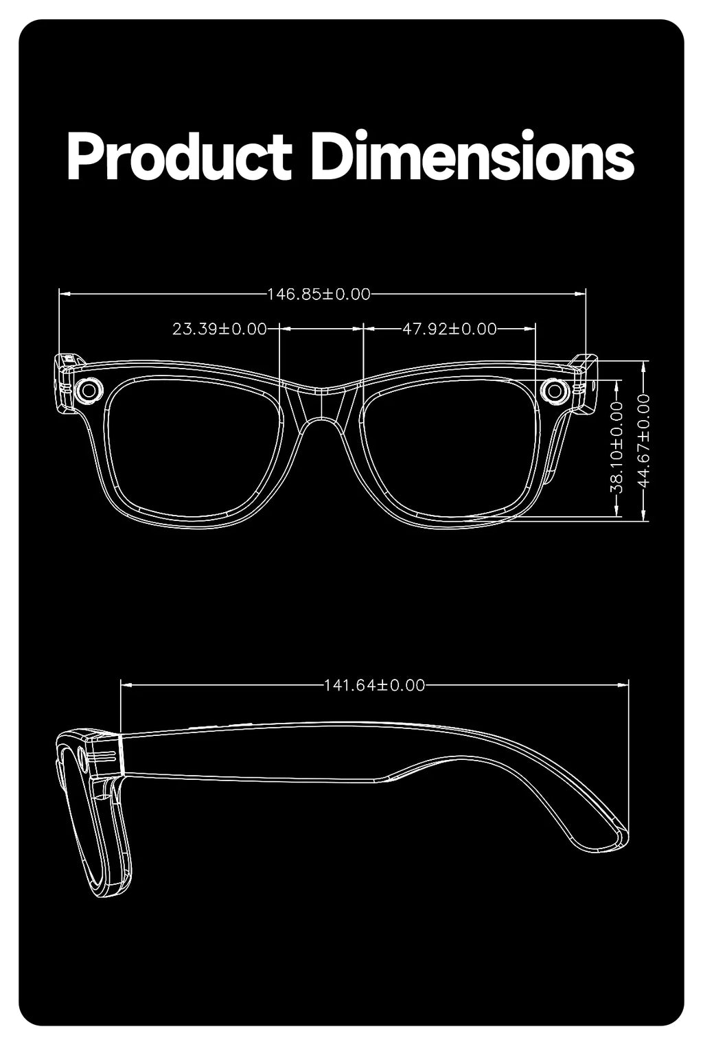 2025 smart glasses bluetooth camera Recording Videos AI Photo Recognition Answer 100+ Languages Translation Music Play Men Women