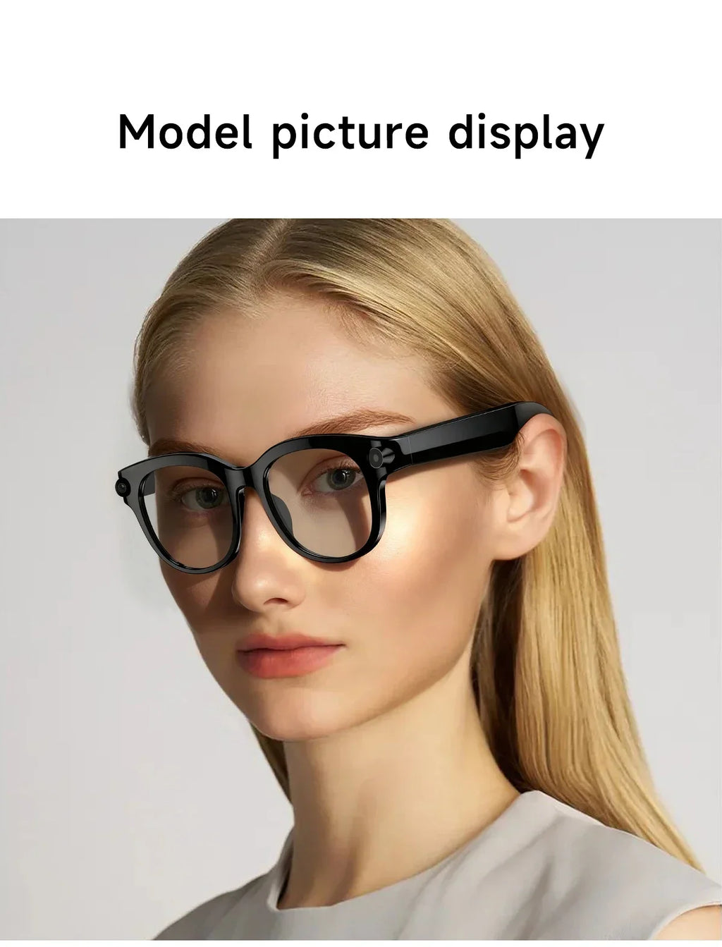Lenovo New 2026 8K Translation AI Smart Glasses Bluetooth Calling Music Player Camera Control Anti Blue Light Sunglasses