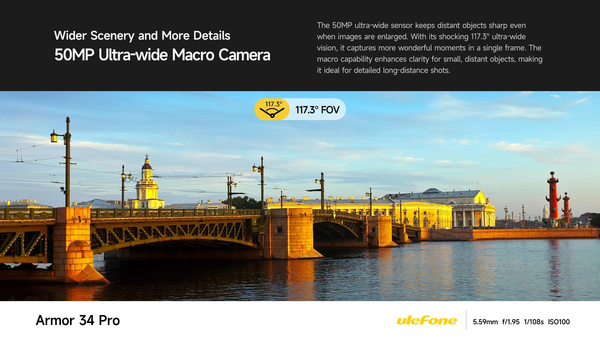 Ulefone Armor 34 Pro+ 5G Rugged Smartphone 16GB+512GB 25500mAh Built-in Projector 64MP Night Vision 6.95'' 120Hz NFC Android 15