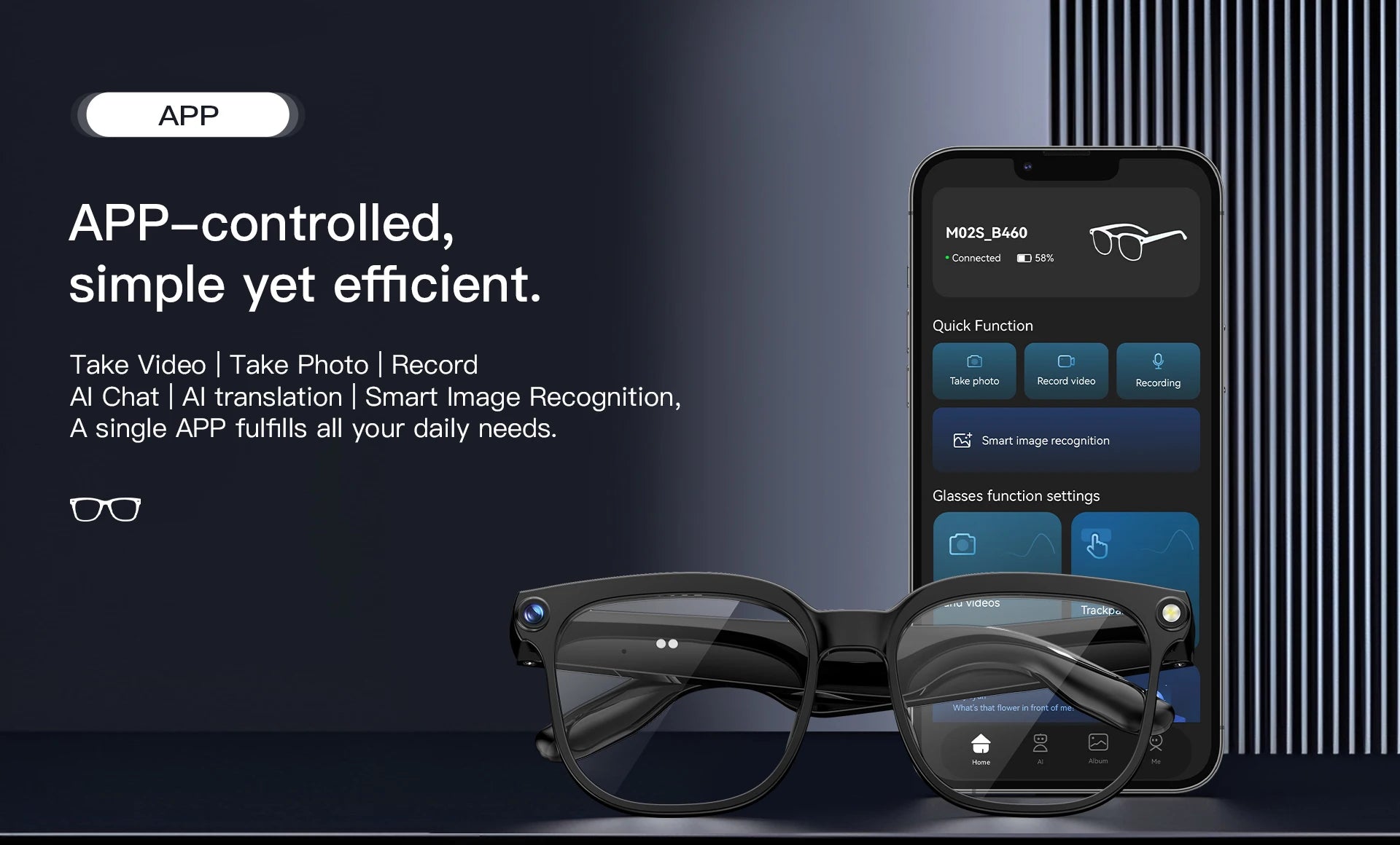 2026 New 8K HD AI Smart Glasses Men Chat GPT 800MP Camera Bluetooth Call AI Translation Voice Assistant Control Sunglasses Women