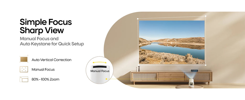 Magcubic Mini Portable HY300 Pro Projector 8K Full HD Native 720P 290 ANSI BT5.4 Android 14 Home Theater Outdoor Projector