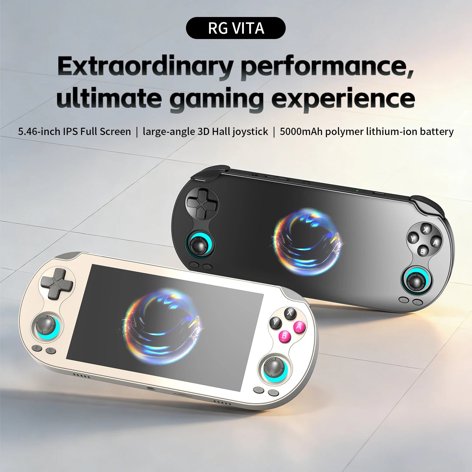 Anbernic RG VITA / RG VITA Pro Handheld Game Console IPS Touchscreen 5000mAh Video Gaming Player Supports AI Streaming RixelHK