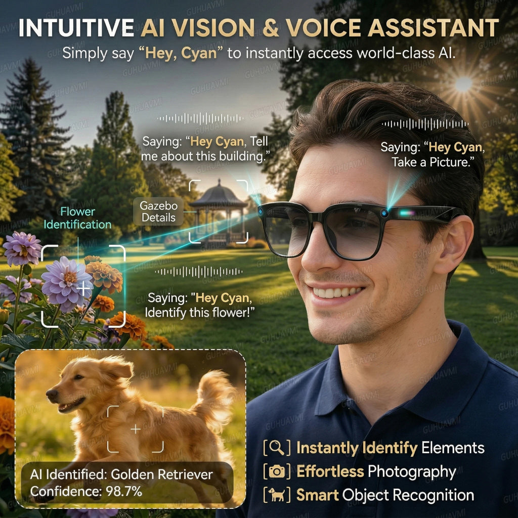 2026 New 8K HD AI Smart Glasses Men Chat GPT 800MP Camera Bluetooth Call AI Translation Voice Assistant Control Sunglasses Women
