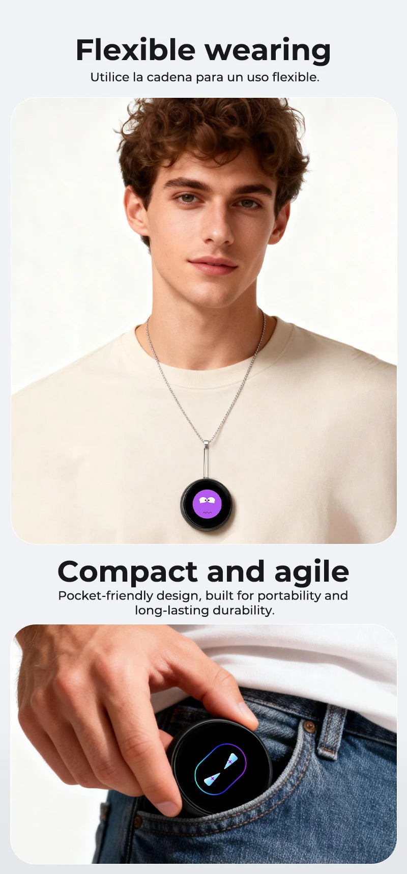Ultra-thin AI Voice Translator ZNP Z01 Instant Professional Portable Magnetic Smart Voice Translation Display Touch Control