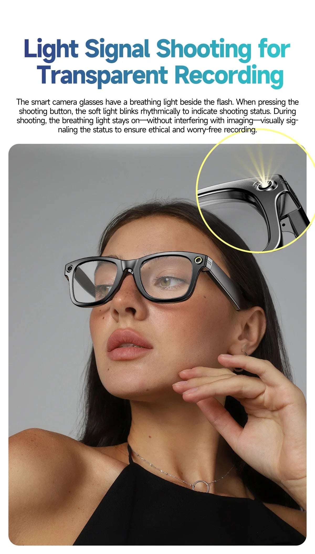 2025 smart glasses bluetooth camera Recording Videos AI Photo Recognition Answer 100+ Languages Translation Music Play Men Women